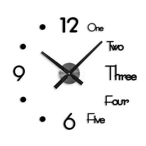 Reloj de pared 3D adhesivo moderno