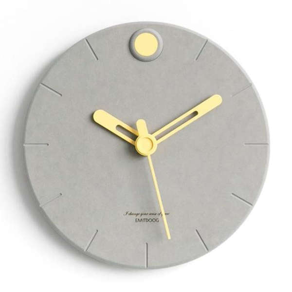 Reloj de pared moderno efecto cemento