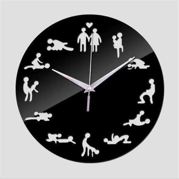 Reloj de pared diseño Kamasutra moderno