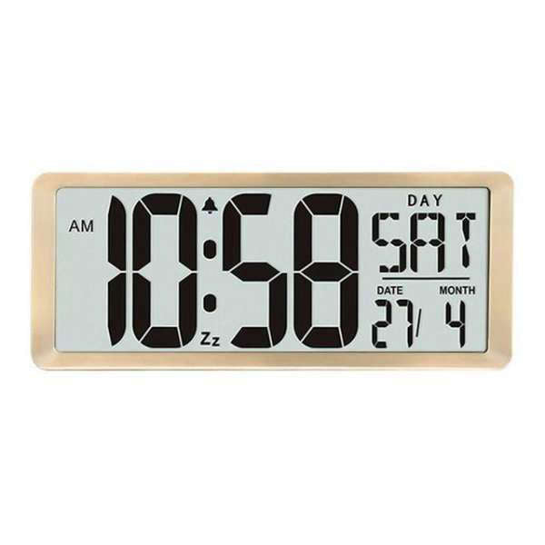 Reloj digital LCD con fecha y día