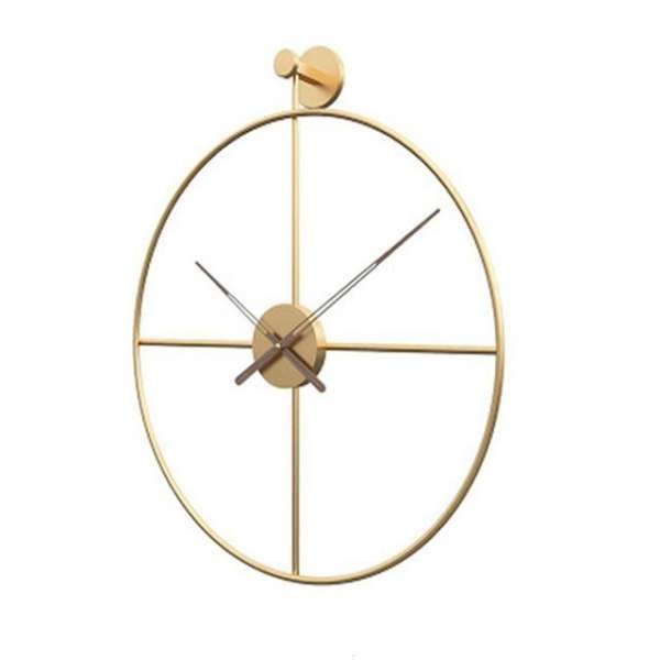 Reloj de pared nórdico de metal negro