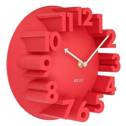 Reloj de pared moderno con números 3D