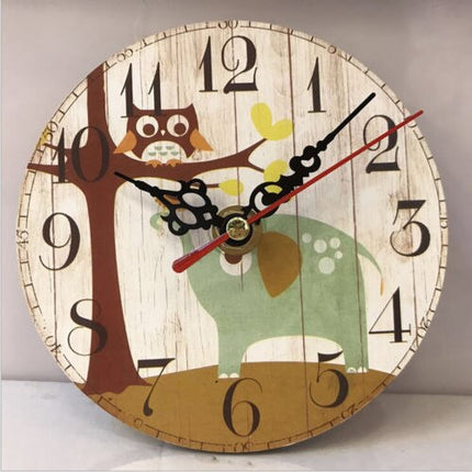 Reloj de pared infantil animales bosque