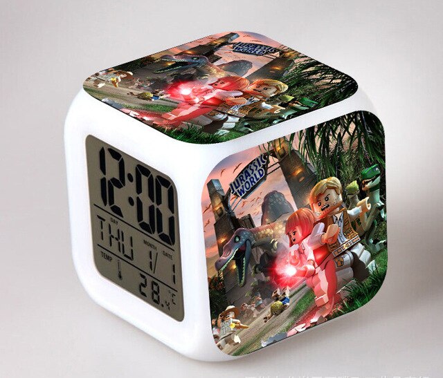Despertador cubo digital infantil Jurassic Park