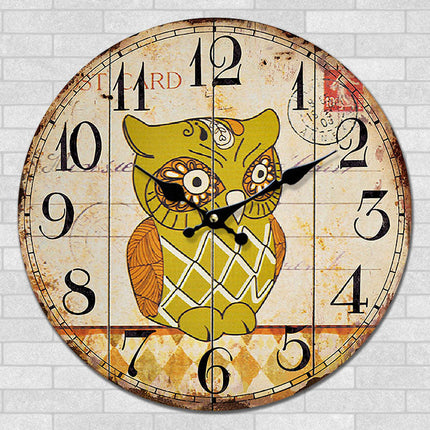 Reloj de pared infantil diseño búho