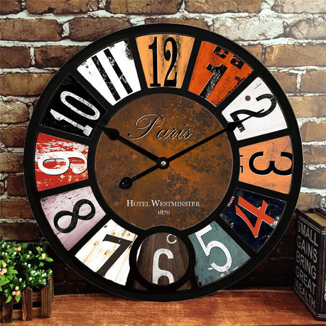 Reloj de pared industrial vintage 60cm