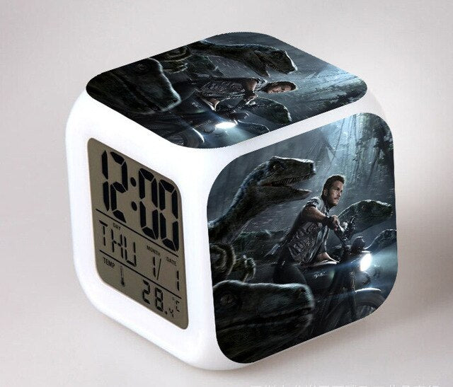 Despertador cubo digital infantil Jurassic Park