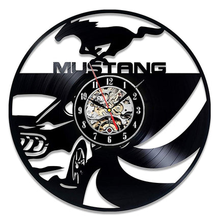Reloj de vinilo coche Ford Mustang