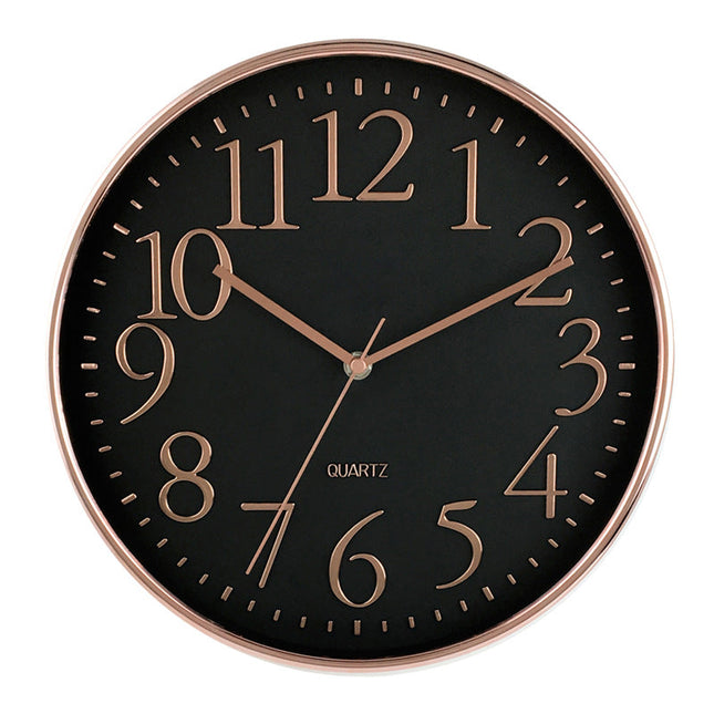 Reloj de pared efecto mármol cuarzo