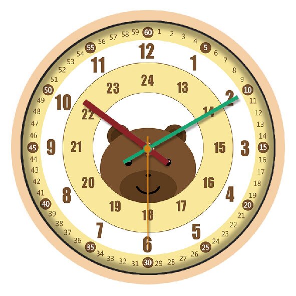 Reloj de pared educativo para niños