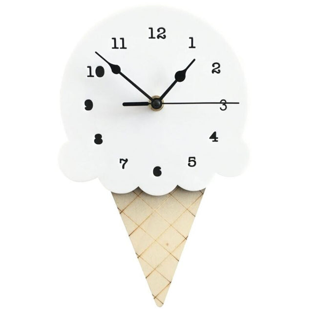 Reloj de pared infantil forma helado