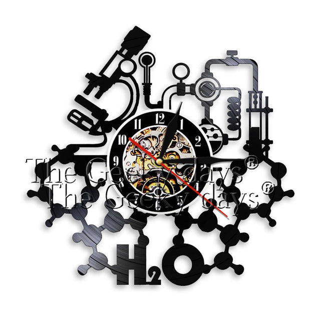 Reloj de vinilo tabla periódica química