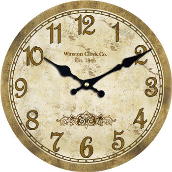 Reloj de pared redondo efecto oxidado
