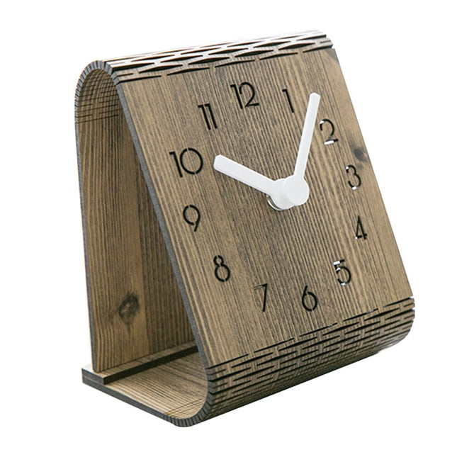 Reloj de mesa de madera moderno