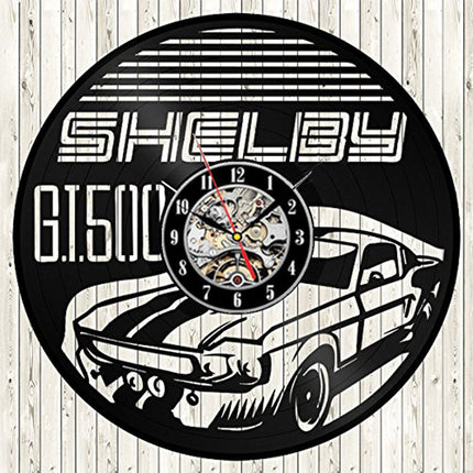 Reloj de vinilo coche Ford Mustang