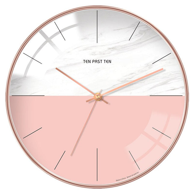 Reloj de pared nórdico cristal abombado