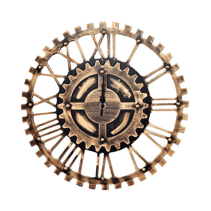 Reloj de pared vintage forma engranaje