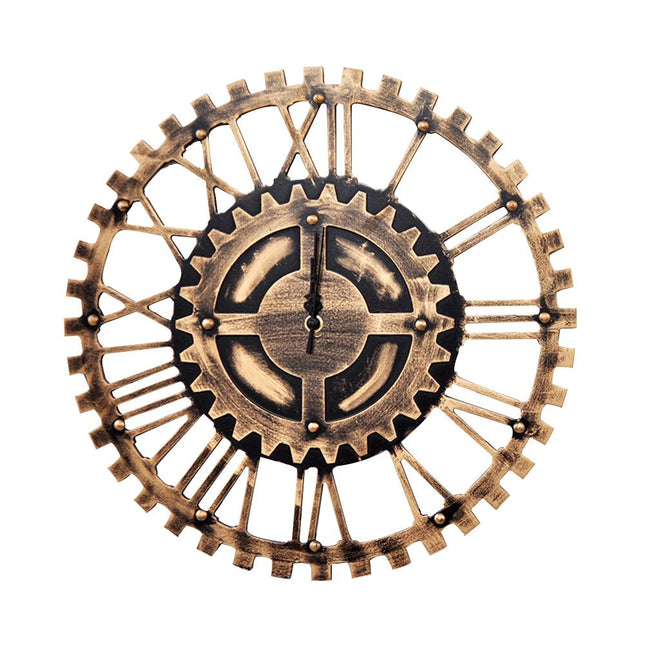 Reloj de pared vintage forma engranaje