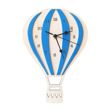 Reloj de pared infantil globo madera