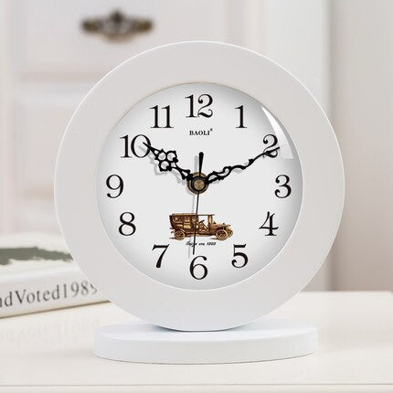 Reloj de mesa madera estilo retro