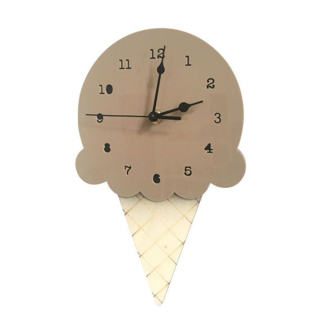 Reloj de pared infantil forma helado