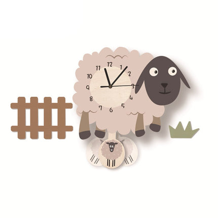 Reloj de pared infantil forma flamenco