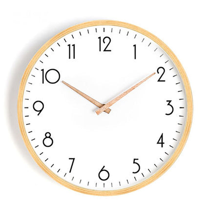 Reloj de pared nórdico de madera