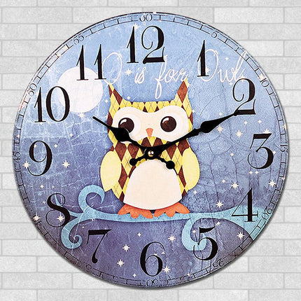 Reloj de pared infantil diseño búho