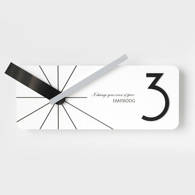 Reloj de pared rectangular diseño moderno