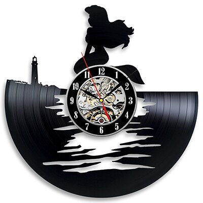 Reloj de vinilo de La Sirenita
