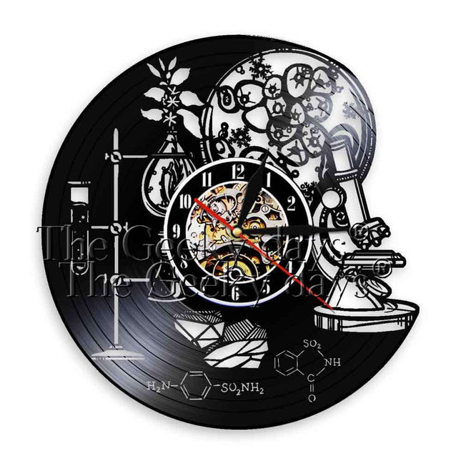 Reloj de vinilo tabla periódica química