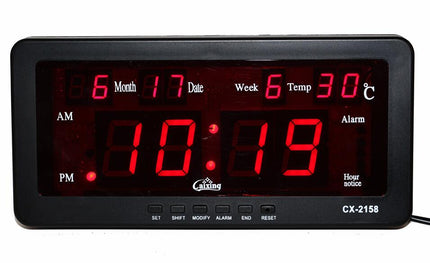 Reloj de mesa digital con calendario