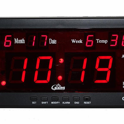 Reloj de mesa digital con calendario