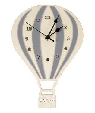 Reloj de pared infantil globo aerostático
