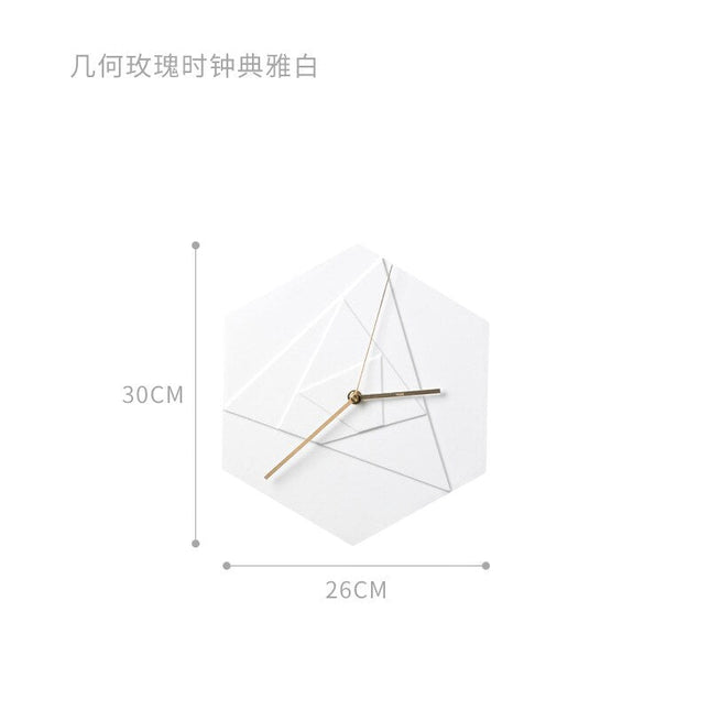Reloj de pared hexagonal para cocina