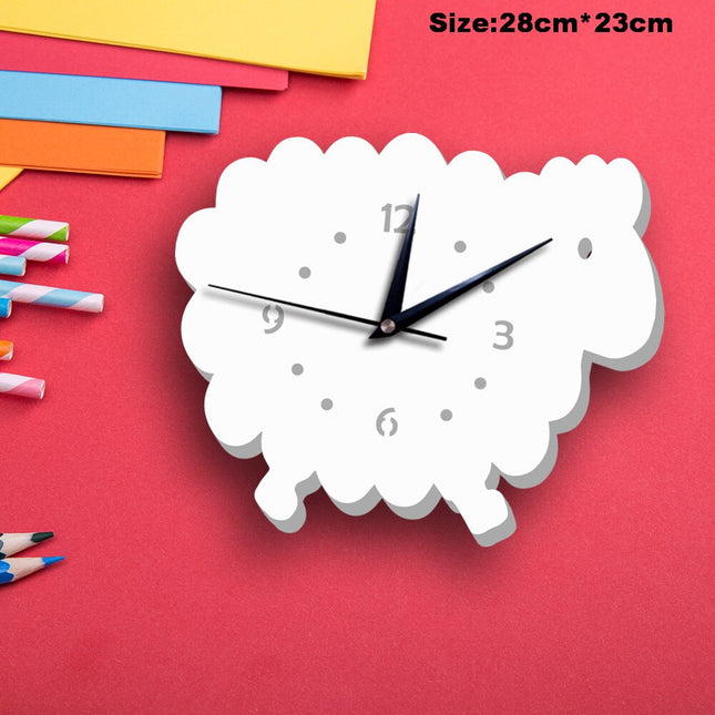 Reloj infantil de pared muñeco nieve