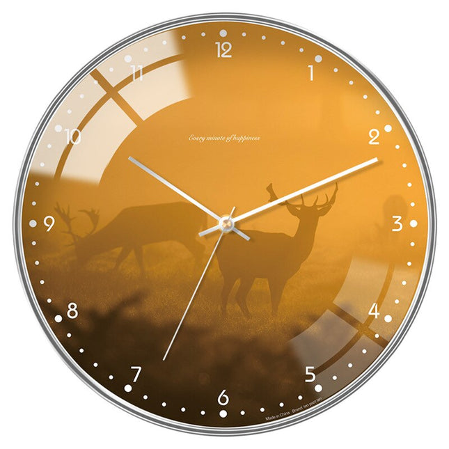 Reloj de pared nórdico cristal abombado