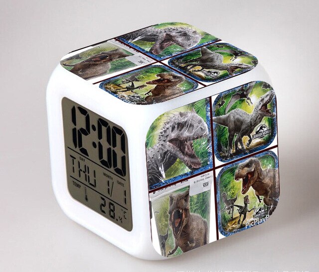 Despertador cubo digital infantil Jurassic Park