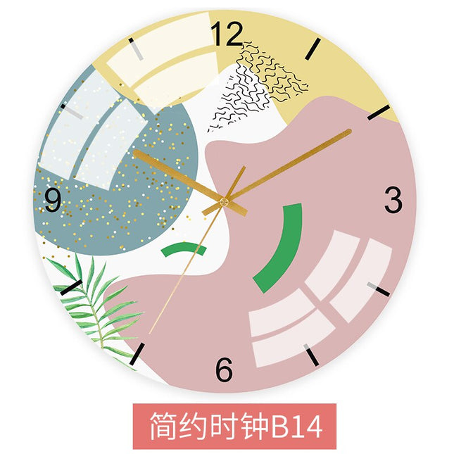 Reloj de pared diseño abstracto colorido
