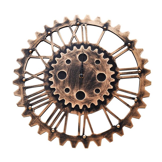 Reloj de pared vintage forma engranaje