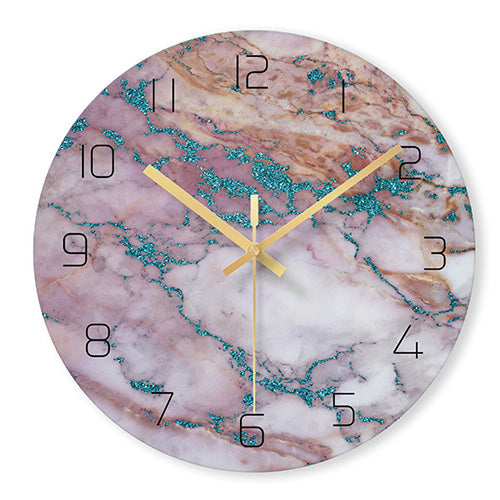 Reloj de pared diseño mármol elegante