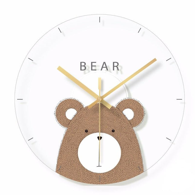 Reloj de pared infantil con zorro