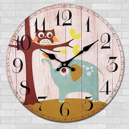 Reloj de pared infantil diseño búho