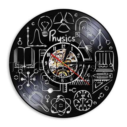 Reloj de vinilo tabla periódica química