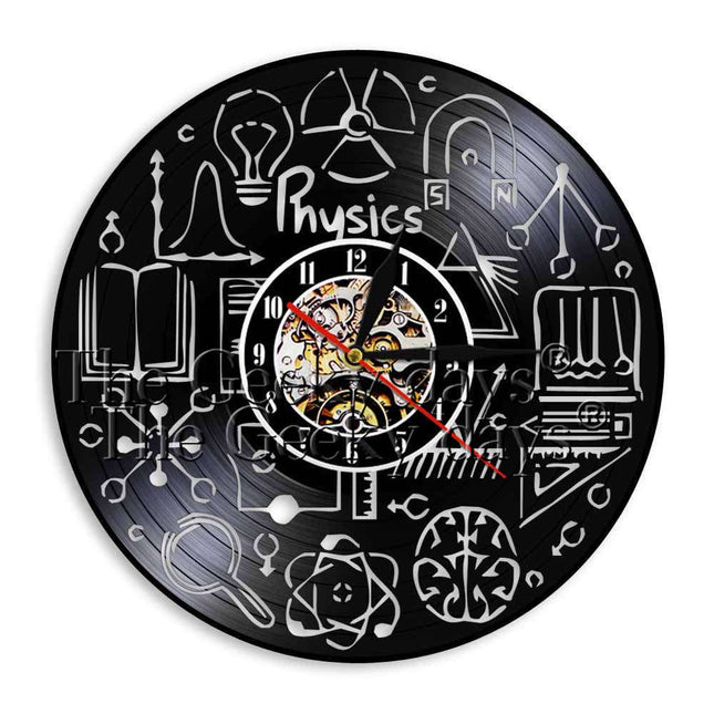 Reloj de vinilo tabla periódica química