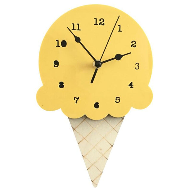 Reloj de pared infantil forma helado