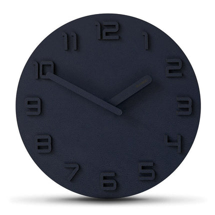 Reloj de pared madera números 3D