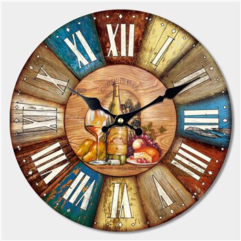 Reloj de pared de madera clásico