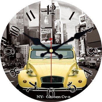 Reloj de pared vintage coche París