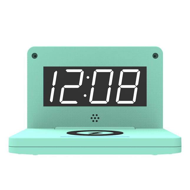 Despertador Digital con Cargador Inalámbrico
